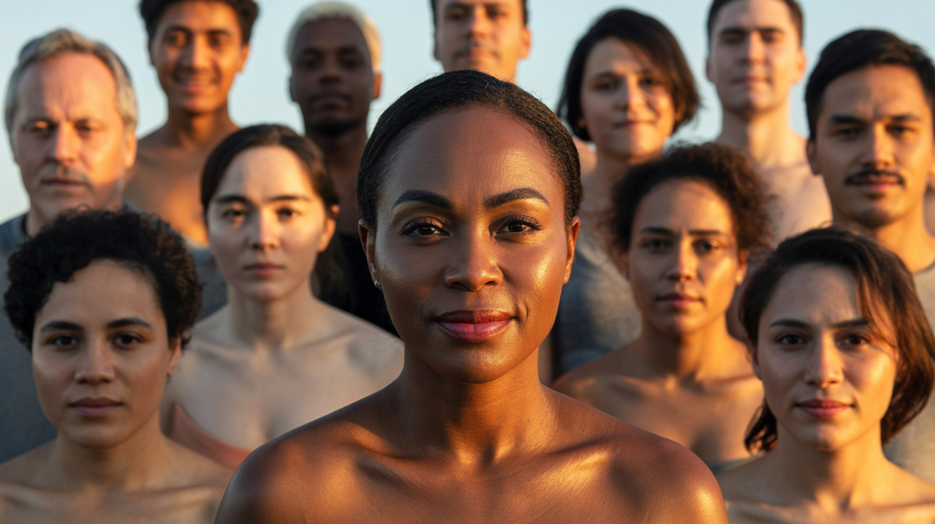 Diverse BIPOC cancer survivors and patients showing strength and resilience
